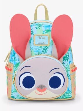 Loungefly Disney Zootopia 2 Judy Hopps Tropical Mini Backpack NWT